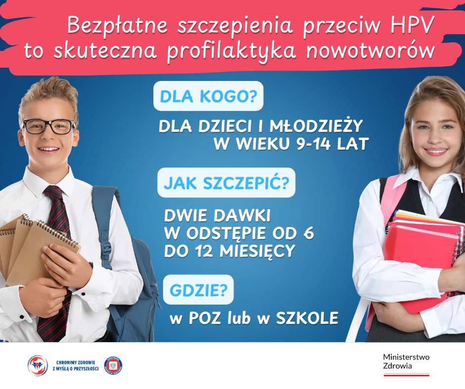 Informacja o bezpłatnych szczepieniach