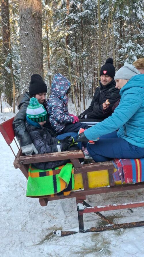 Kulig rodzinny w Przedszkolu Samorządowym nr 1