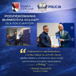 Podziękowania burmistrza Gołdapi dla policjantów