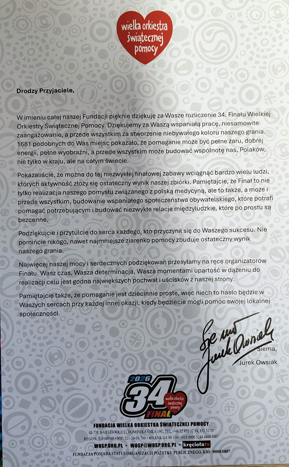 WOŚP. To niezwykły wynik!