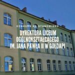 Ogłoszono konkurs na dyrektora gołdapskiego Liceum Ogólnokształcącego