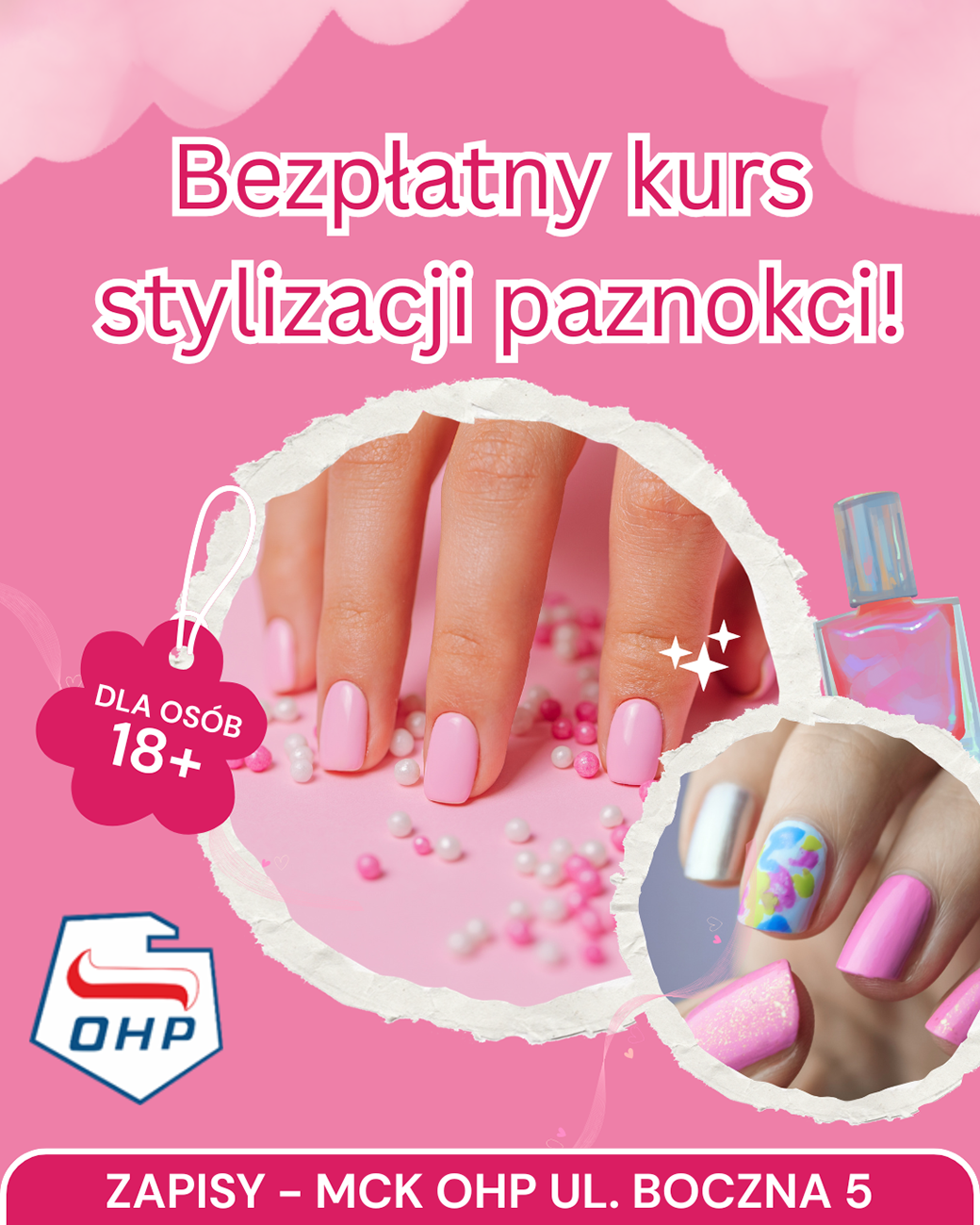 Bezpłatny kurs stylizacji paznokci w MCK OHP w Gołdapi!