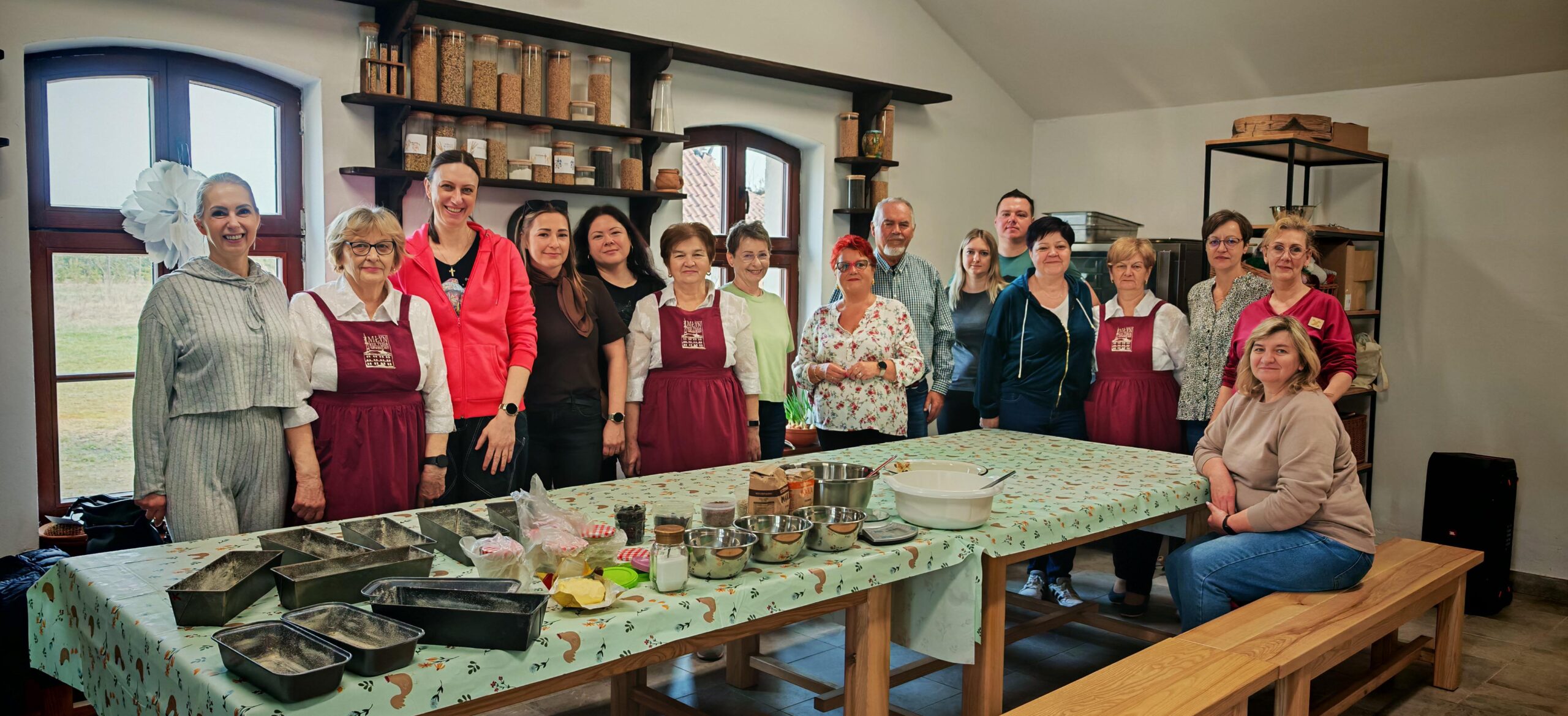 Warsztaty piekarskie w ramach ULP w Gołdapi w Młynie Kulturalnym w Budrach