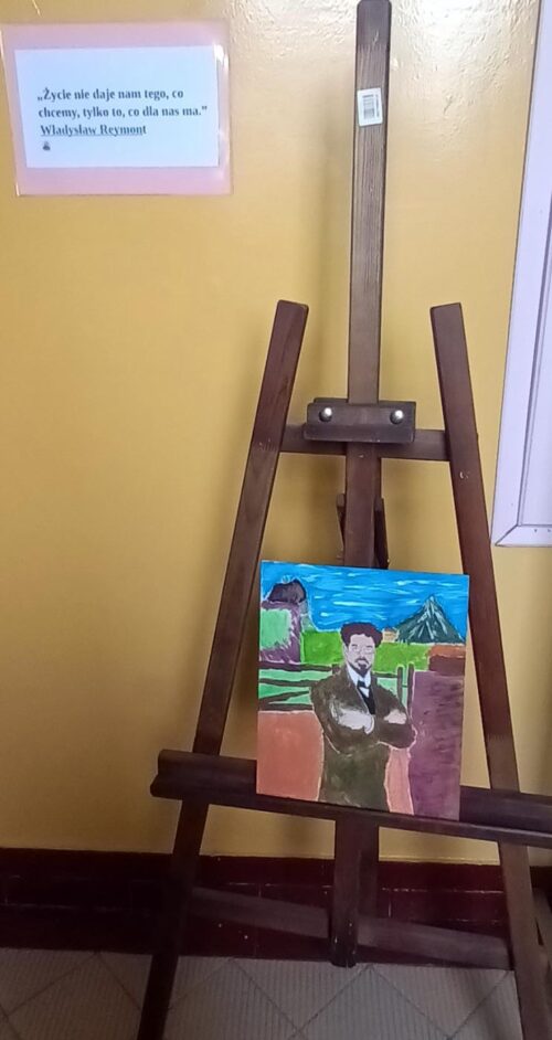 Galeria portretów Władysława Stanisława Reymonta w SP5 w Gołdapi