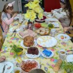 Radosne śniadanie wielkanocne uczniów klas 1–3 w Szkole Podstawowej w Boćwince