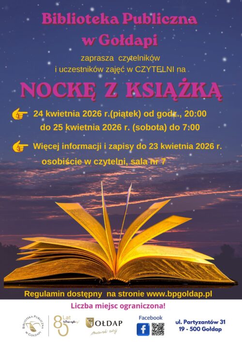 Zapraszają na „Nockę z książką”