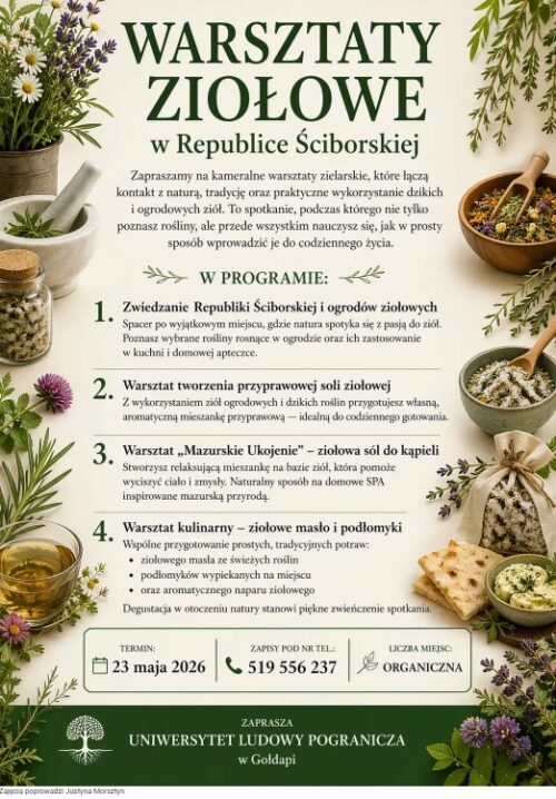 Zapraszają na warsztaty ziołowe
