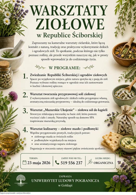 Zapraszają na warsztaty ziołowe