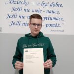 Wielki sukces Pawła Jurczyka! Uczeń SP2 w Gołdapi laureatem wojewódzkiego konkursu z geografii