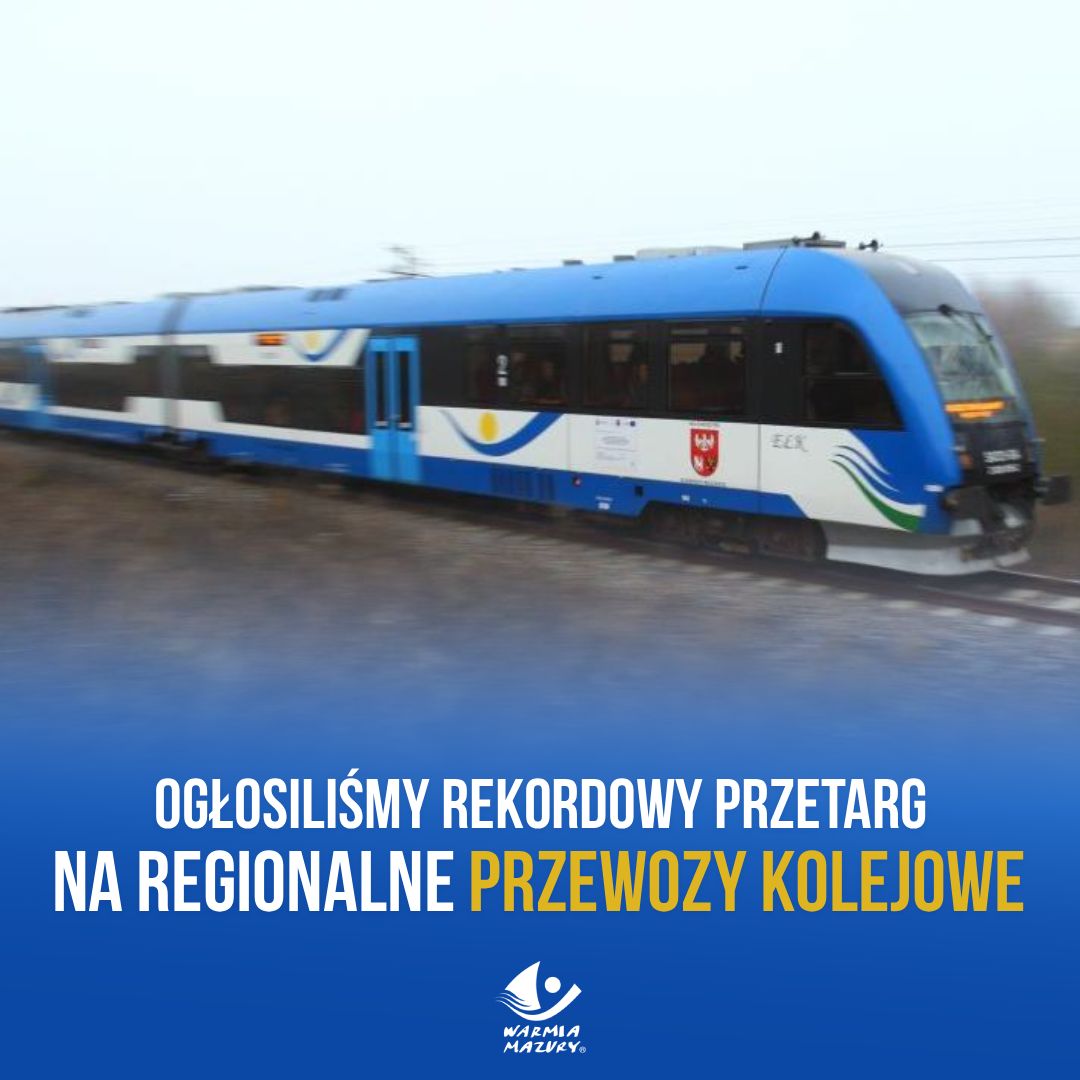 Kolej. „Ogłosiliśmy największy w historii województwa przetarg…”
