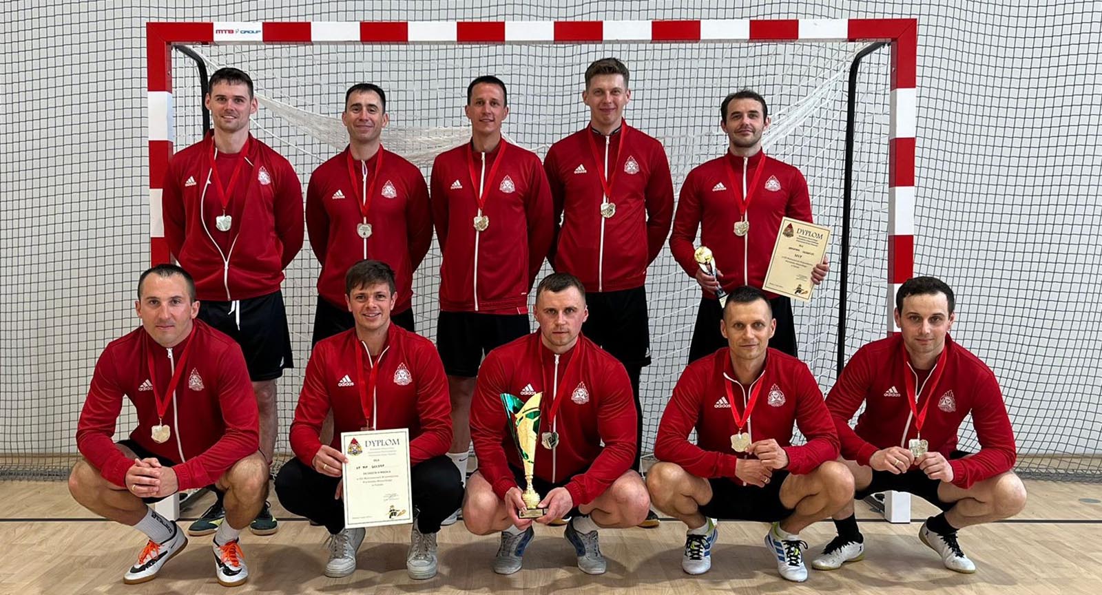 Gołdapscy strażacy Wicemistrzami Województwa Warmińsko-Mazurskiego Strażaków PSP w Futsalu
