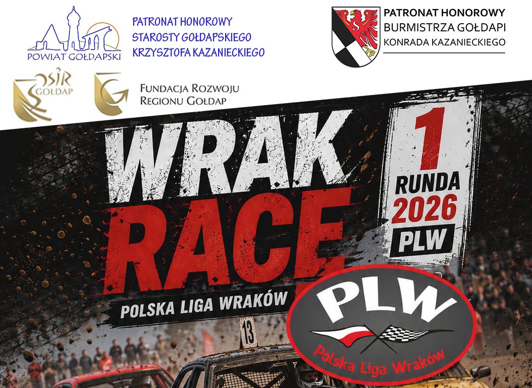 Zapisy na 1 Rundę 2026 Polskiej Ligi Wraków – Gołdap!