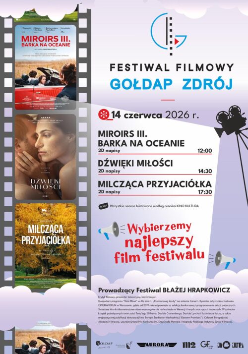 I Festiwal Filmowy „Gołdap Zdrój” już 14 czerwca!
