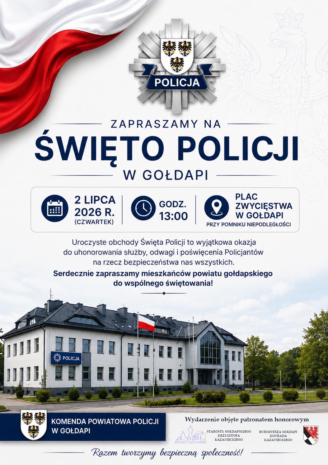 Zapraszają na uroczyste obchody Święta Policji