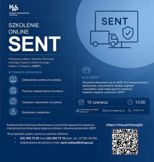 Szkolenia SENT dla przedsiębiorców – Praktyczna wiedza i aktualne informacje w zakresie przewozu odzieży i obuwia