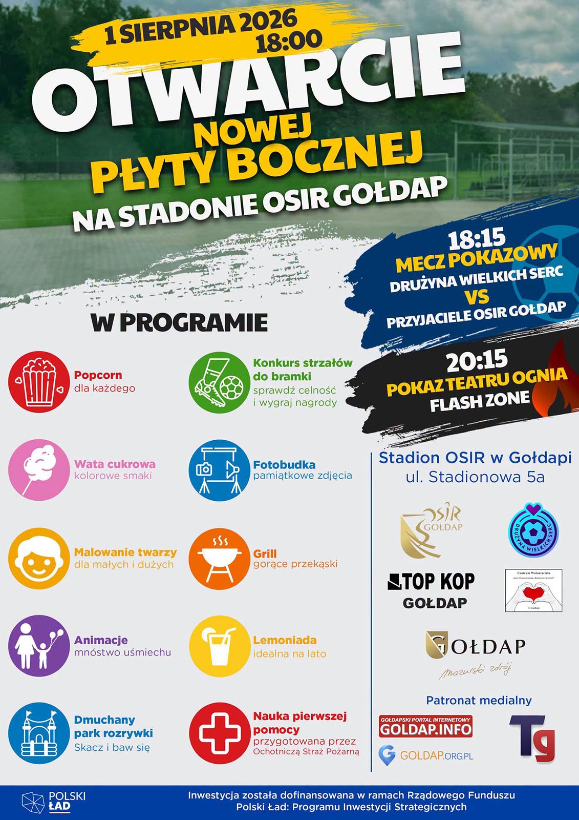 Otawrcie nowej płyty bocznej już 1 sierpnia