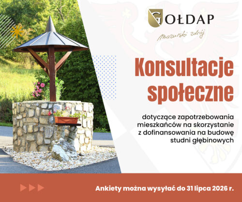 Zapraszamy do konsultacji społecznych dotyczących budowy studni głębinowych