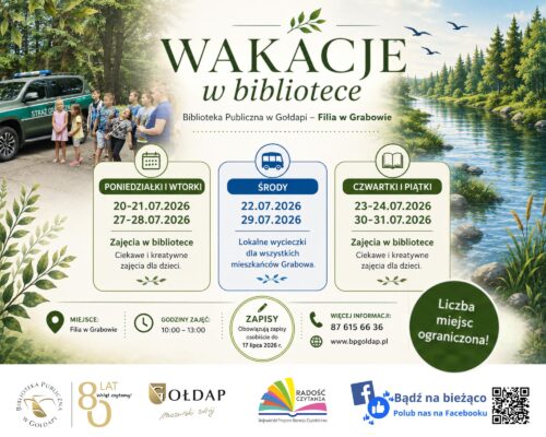 Wakacyjna przygoda zaczyna się w bibliotece!