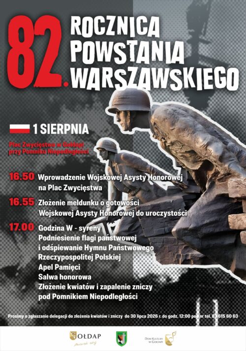 Obchodzimy 82. rocznicę wybuchu Powstania Warszawskiego