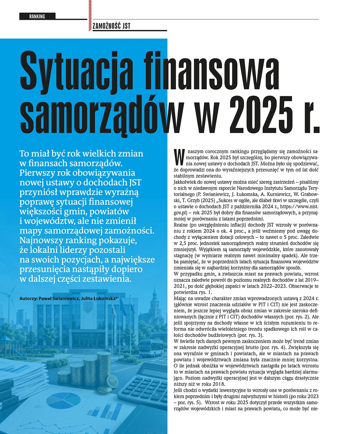 Kolejny ranking „Wspólnoty”. Sytuacja finansowa samorządów w 2025 r.