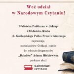 Zostań częścią Narodowego Czytania 2026!