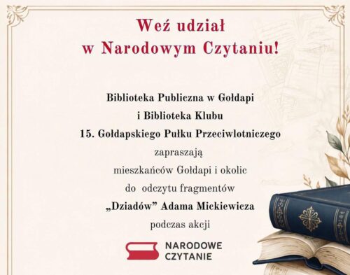 Zostań częścią Narodowego Czytania 2026!