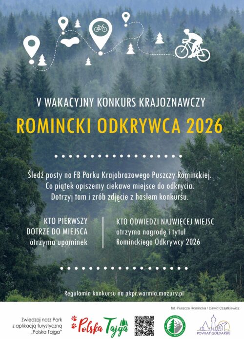 Wakacyjny konkurs krajoznawczy Romincki Odkrywca 2026
