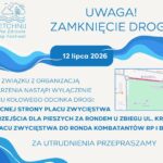 Informacja o zamknięciu drogi