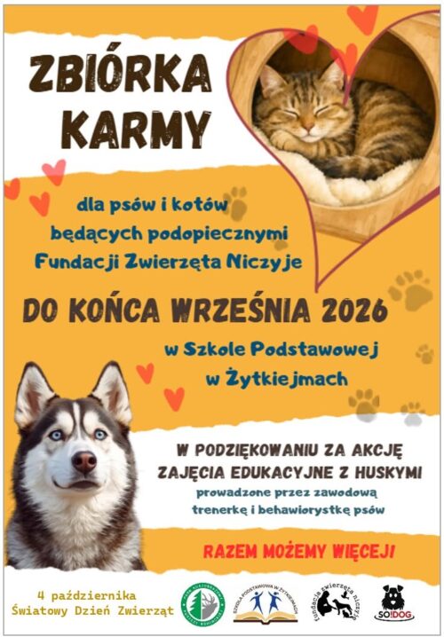 Wesprzyjmy zwierzęta w potrzebie