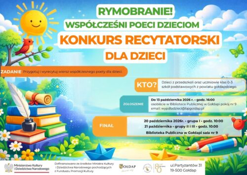Czy Twoje dziecko lubi wiersze, zabawę słowem i występy przed publicznością?