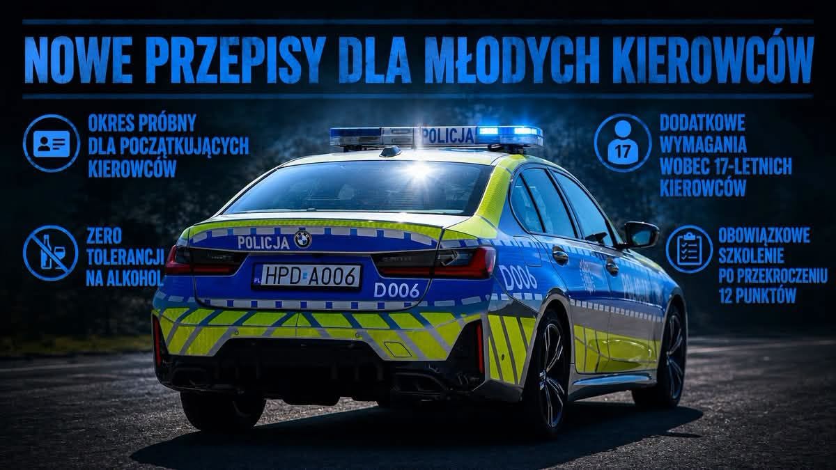 Od 4 września obowiązują nowe przepisy dotyczące głównie początkujących kierowców