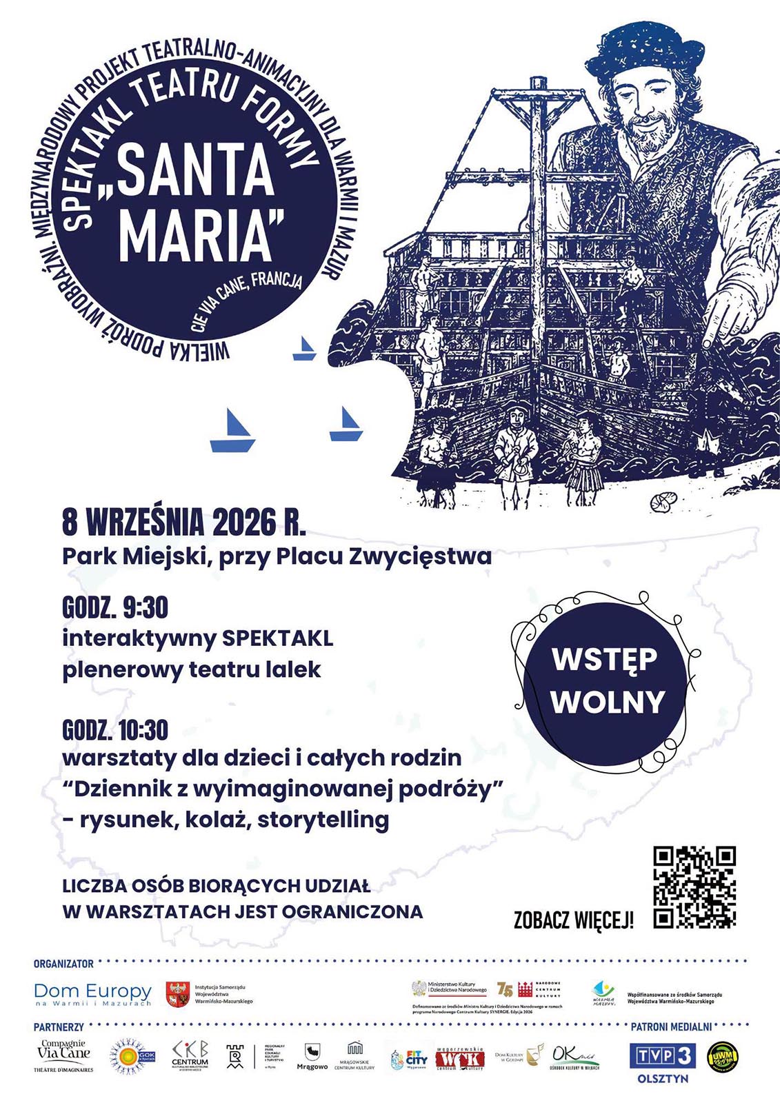 WIELKA PODRÓŻ WYOBRAŹNI – zapraszamy na spektakl plenerowy w Gołdapi!