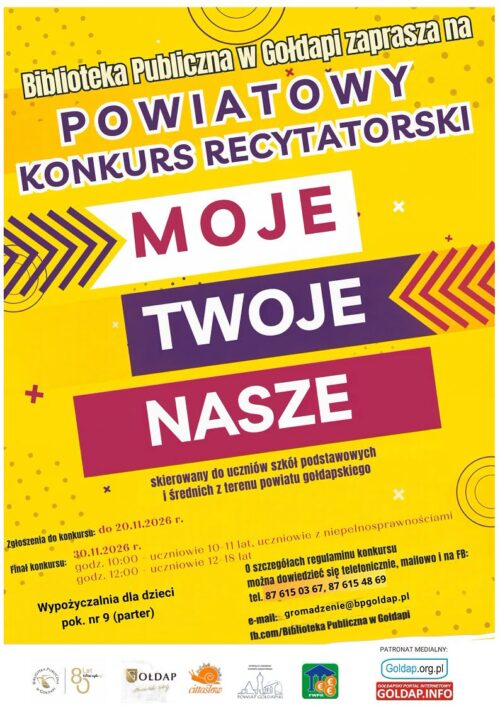 Poeci Warmii, Mazur i Suwalszczyzny – czas na recytację!