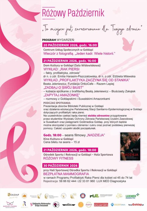 RÓŻOWY PAŹDZIERNIK – „To miejsce jest zarezerwowane dla Twojego zdrowia”