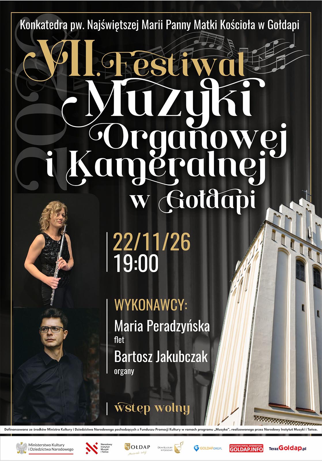 VII Festiwal Muzyki Organowej i Kameralnej W Gołdapi – zapraszamy na kolejny koncert!