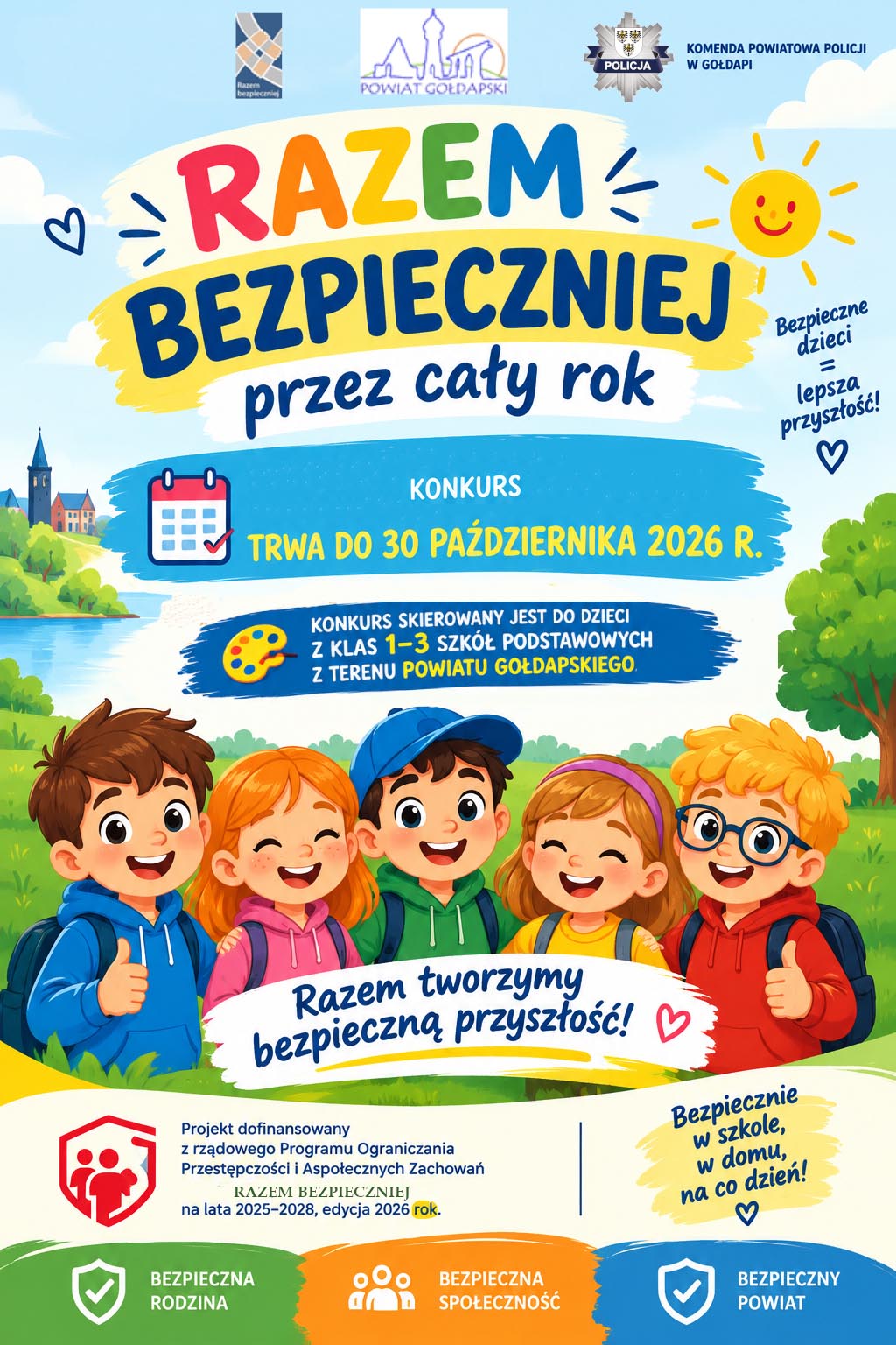 Konkursy plastyczne – „Razem bezpieczniej przez cały rok” i „Wyloguj hejt”