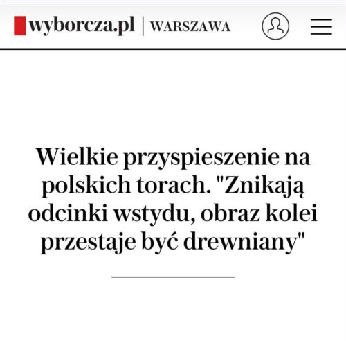 Inni napisali. W „Gazecie Wyborczej” m.in. o przyszłości odcinka kolejowego Gołdap-Olecko