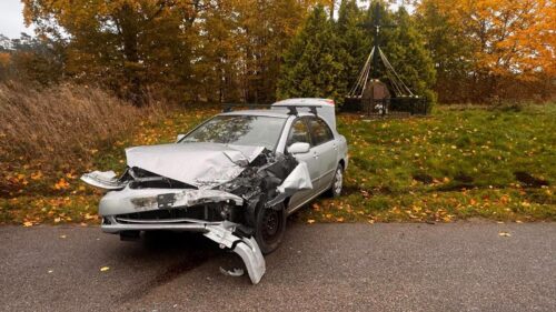 Wypadek drogowy w Juchnajciach